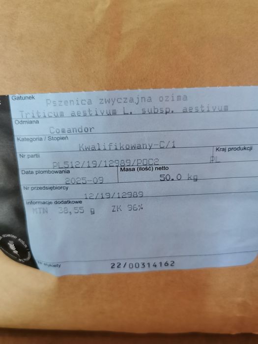Pszenica z centrali 50kg