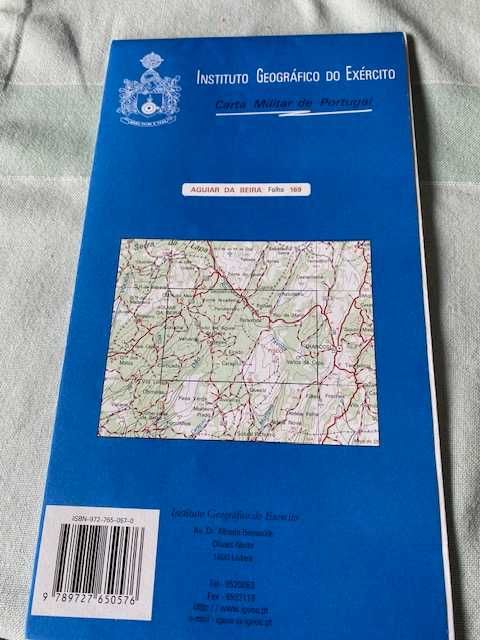 AGUIAR DA BEIRA - Carta Militar de Portugal –  Escala. 1/25000