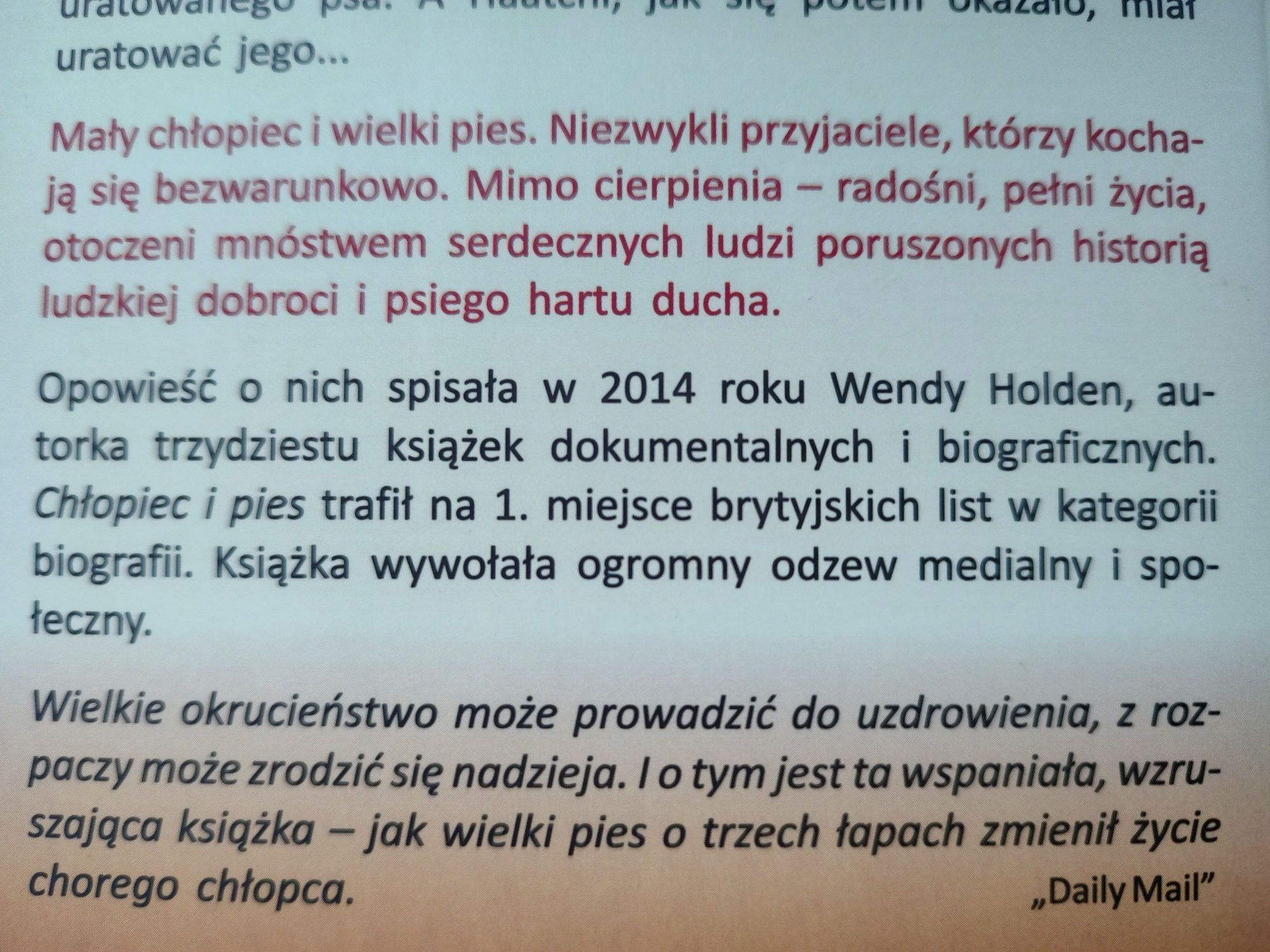 Wendy Holden "Chłopiec i pies"