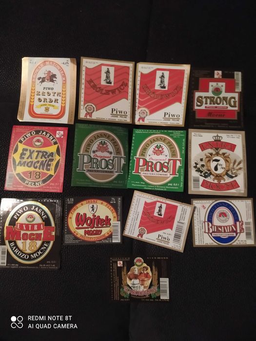 Browar Mazowiecki Okuniew - 13 szt. etykiet na piwo
