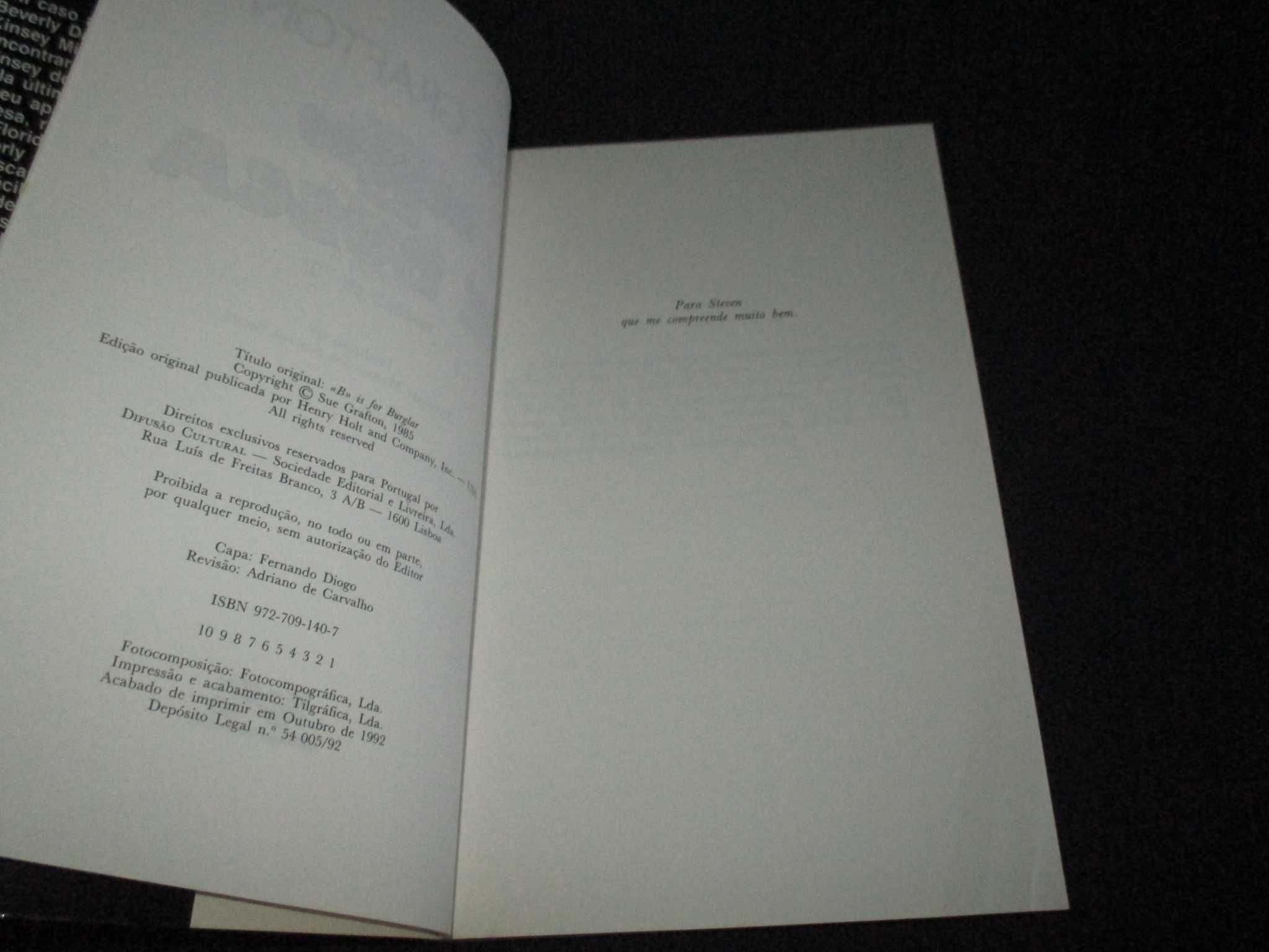 Livro B de Busca Sue Grafton