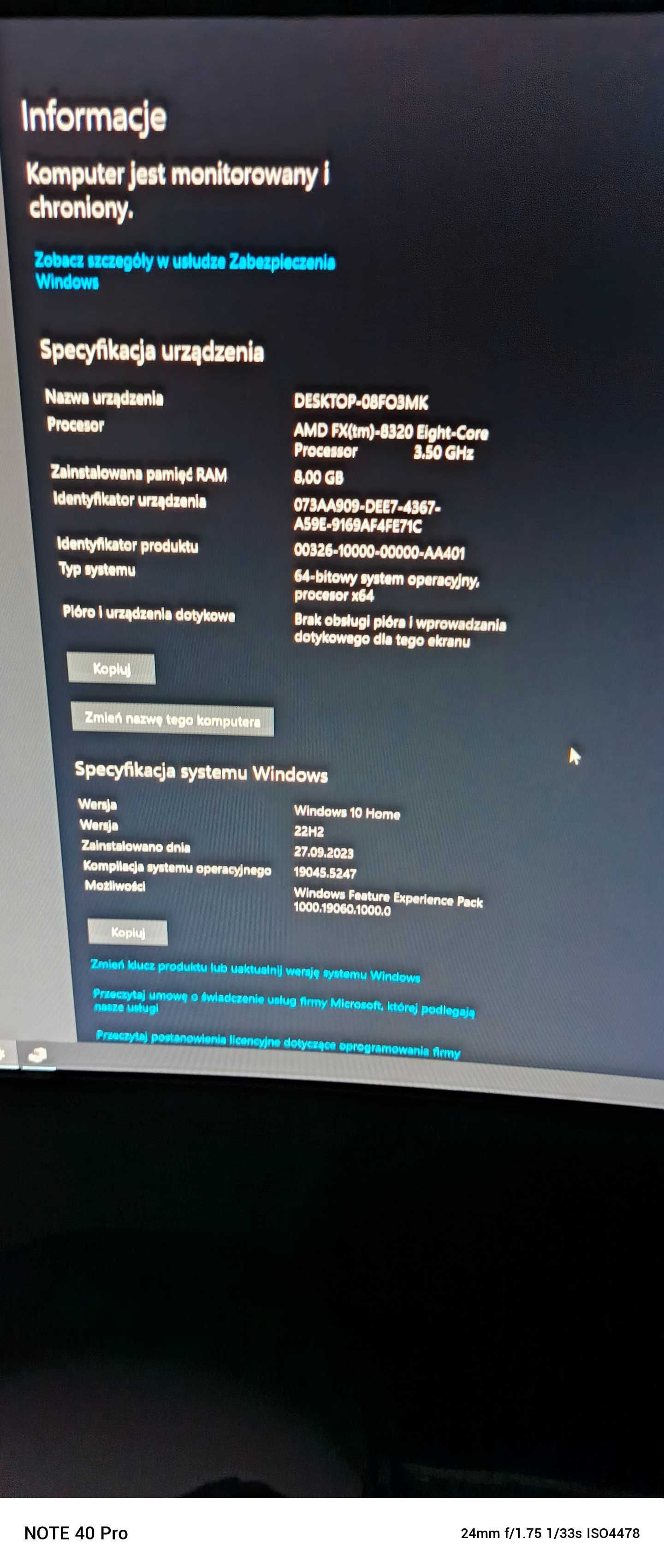 Komputer stacjonarny | AMD FX 8320 | AMD Radeon R9 200 |8 GB RAM