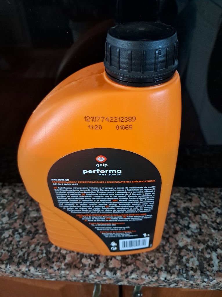 Óleo Galp performa 4T 20w-50 1L 
Novo - Totalmente Selado