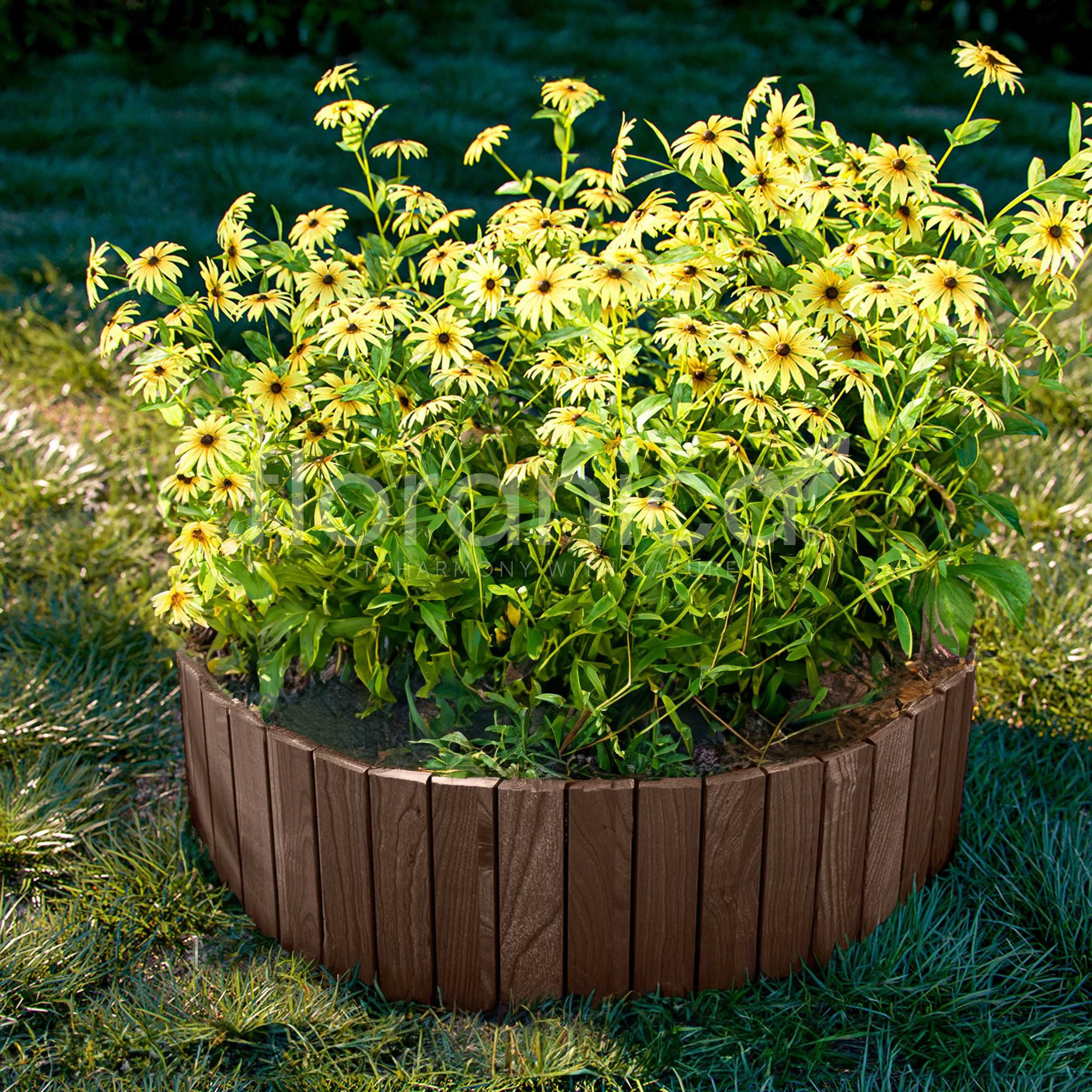 Rollborder II, Elastyczny płot drewniany 203cm. Płot sosnowy Floranica