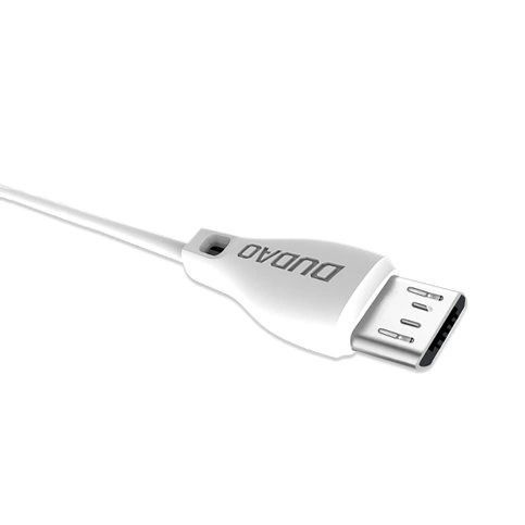 Dudao przewód kabel micro USB 2.4A 1m biały