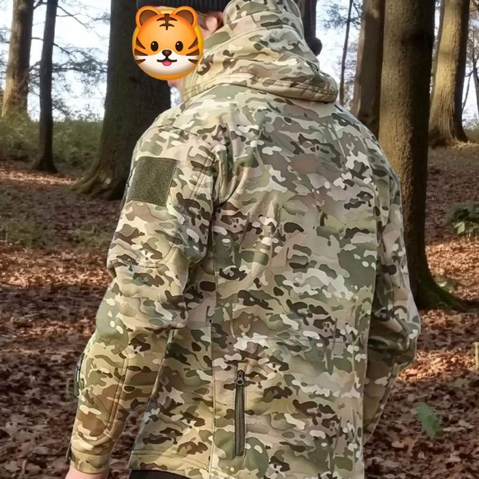 Тактична куртка комуфляж-Soft Shell Мультикам(Розмір М і L)