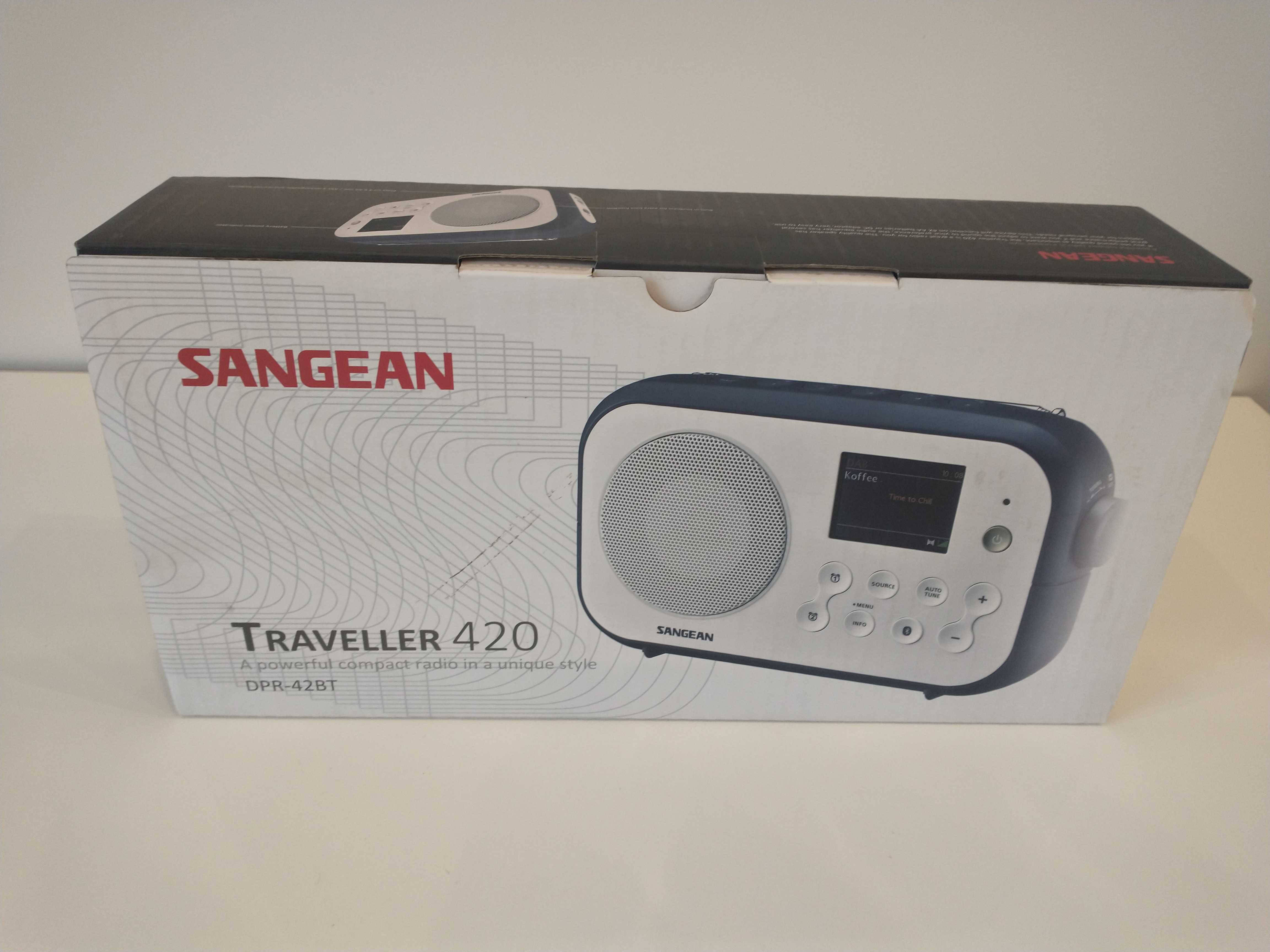 Radio Sangean TRAVELLER 420 (DPR-42BT) Białe NOWE