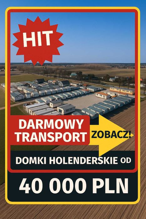 ATLANTIC Domek holenderski domek mobilny całoroczny przyczepa