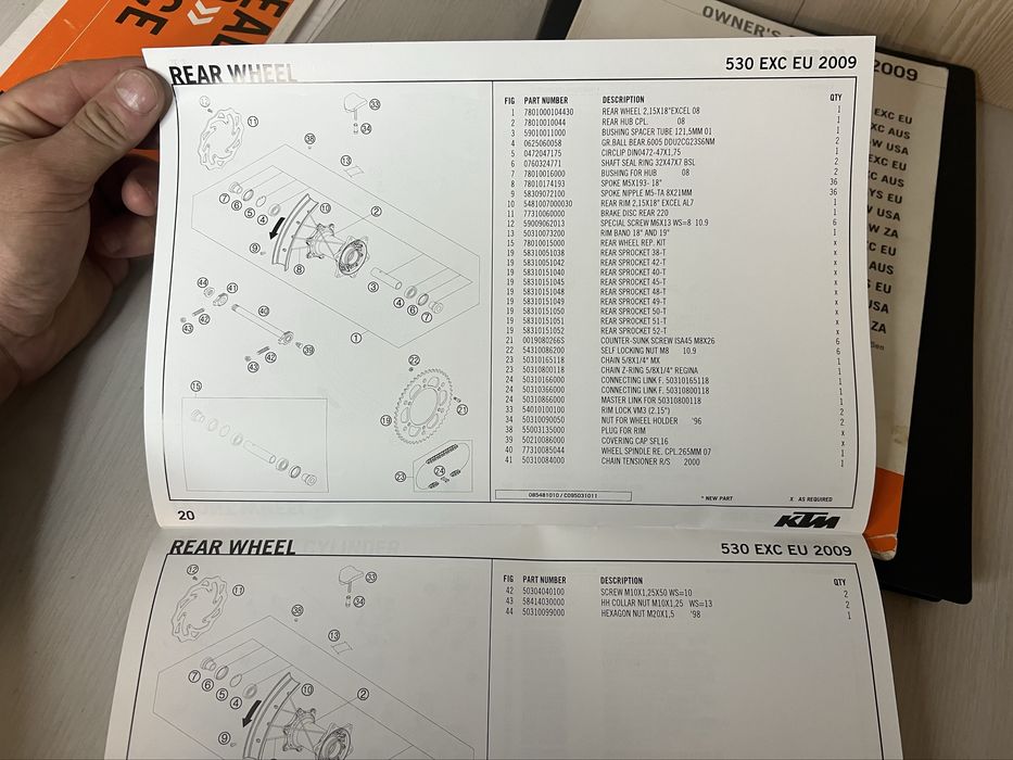 Менуал КТМ 2008-2010 год ендуро мотокрос