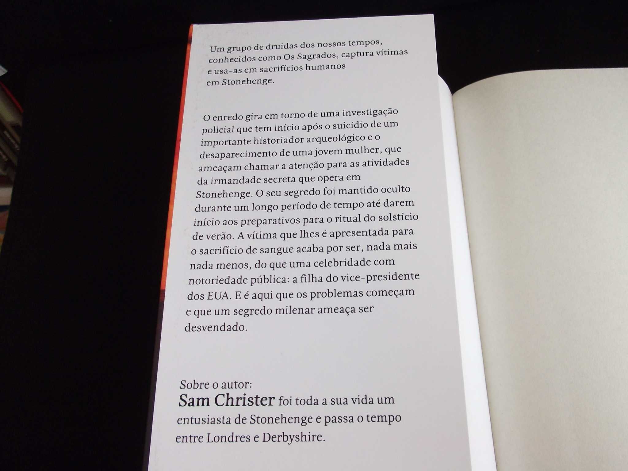 Livro Herança de Stonehenge Sam Christer Thriller