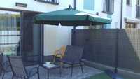 Parasol Ogrodowy 300x210cm stan bdb,ciemna zieleń