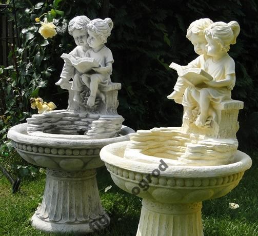 Fontanna ogrodowa dzieci z książką pompa gratis