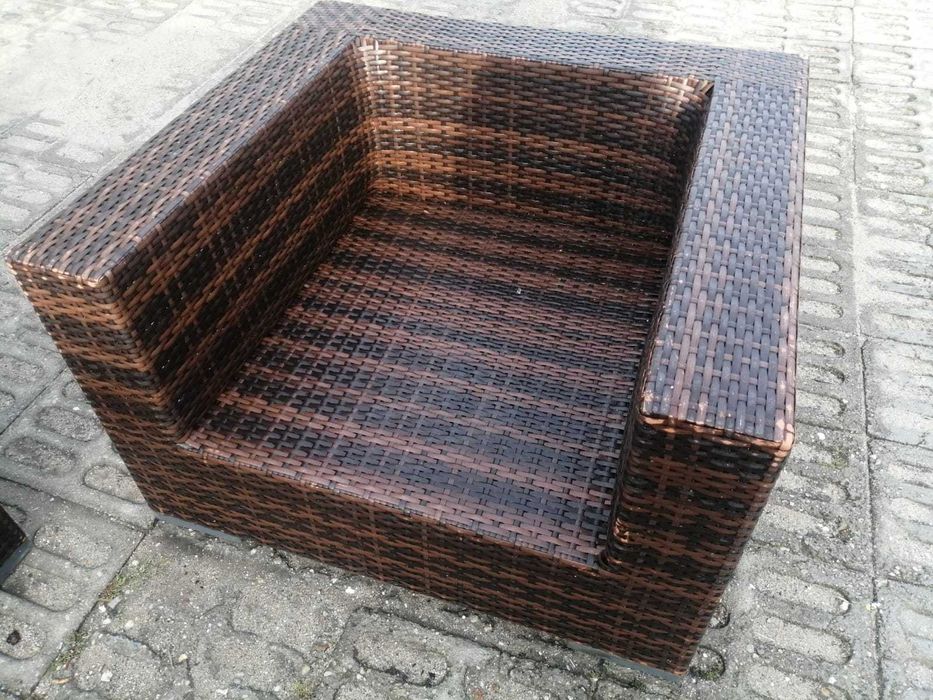 narożnik ogrodowy stół ława fotel meble na ogród ogrodowe XL poduszki