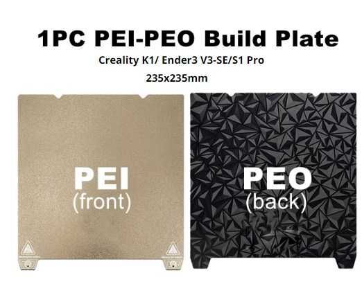 РІЗНІ Стіл Коврик Ender Стол3Д Двосторонній 3d 235×235 S1/SE/KE PEI/PE