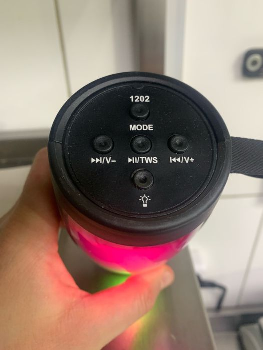 Блютуз колонка с RGB нічник usb іграшка музыка музика  дитячі товари