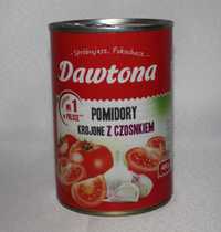 Dawtona pomidory krojone bez skórki z czosnkiem w puszce 400g