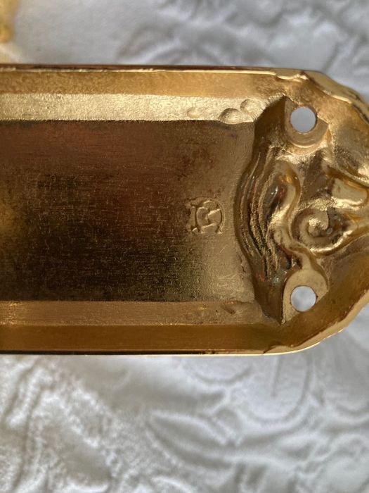 2 Pares de Puxadores plaqueados a ouro