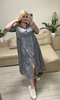 Женское платье рубашка италия размер 46;48;50;52