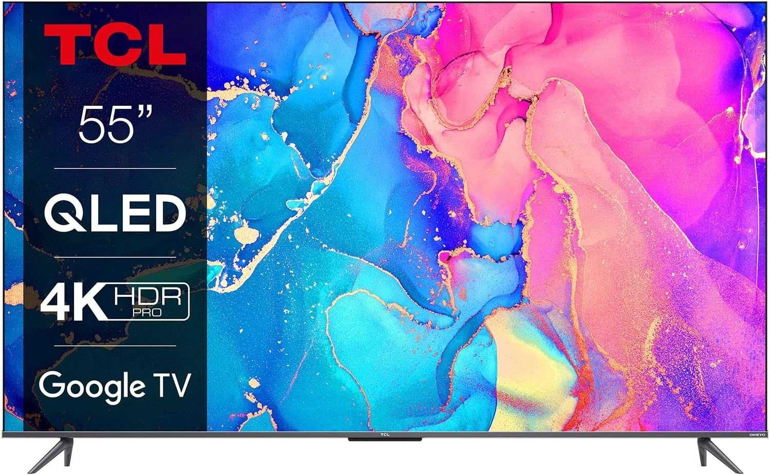 Telewizor QLED TCL 55" 55C639 4K HDR GoogleTV Onkyo HDMI 2.1 DVB-T2