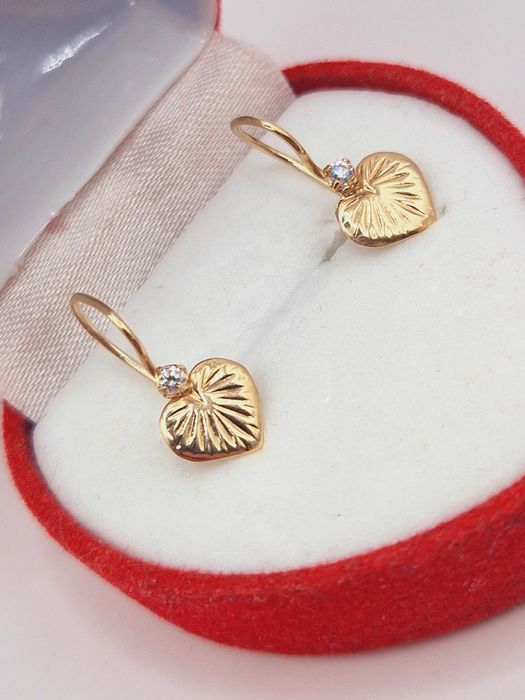 Złote kolczyki próby 585 (14K)