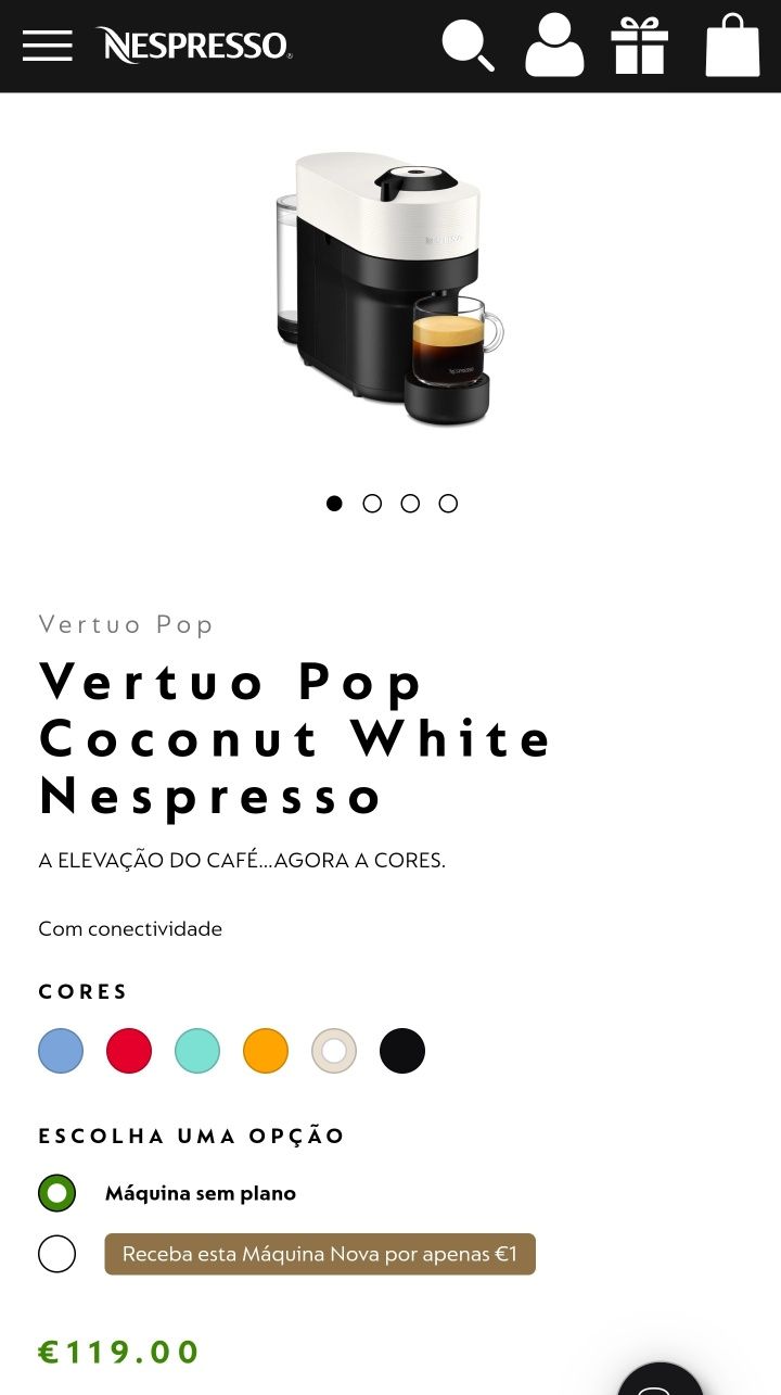 Máquina café Krups Nespresso