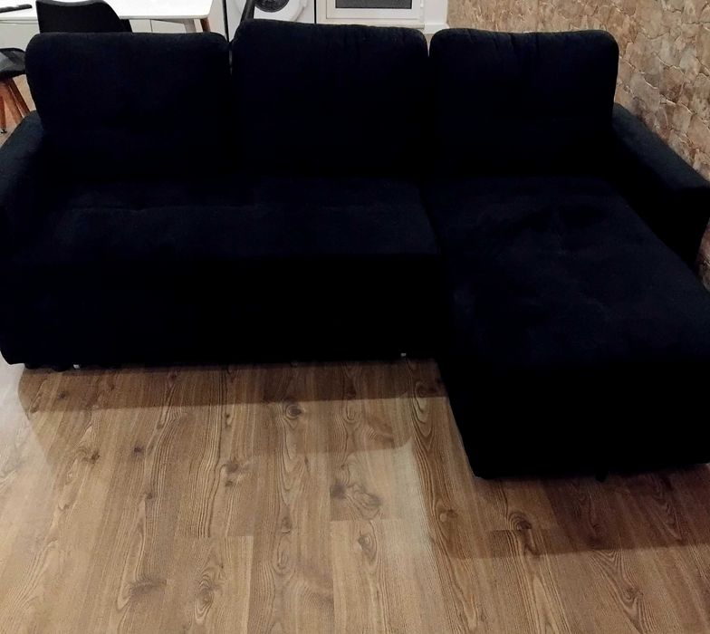 Vendo Sofá Chaise Lounge Preto