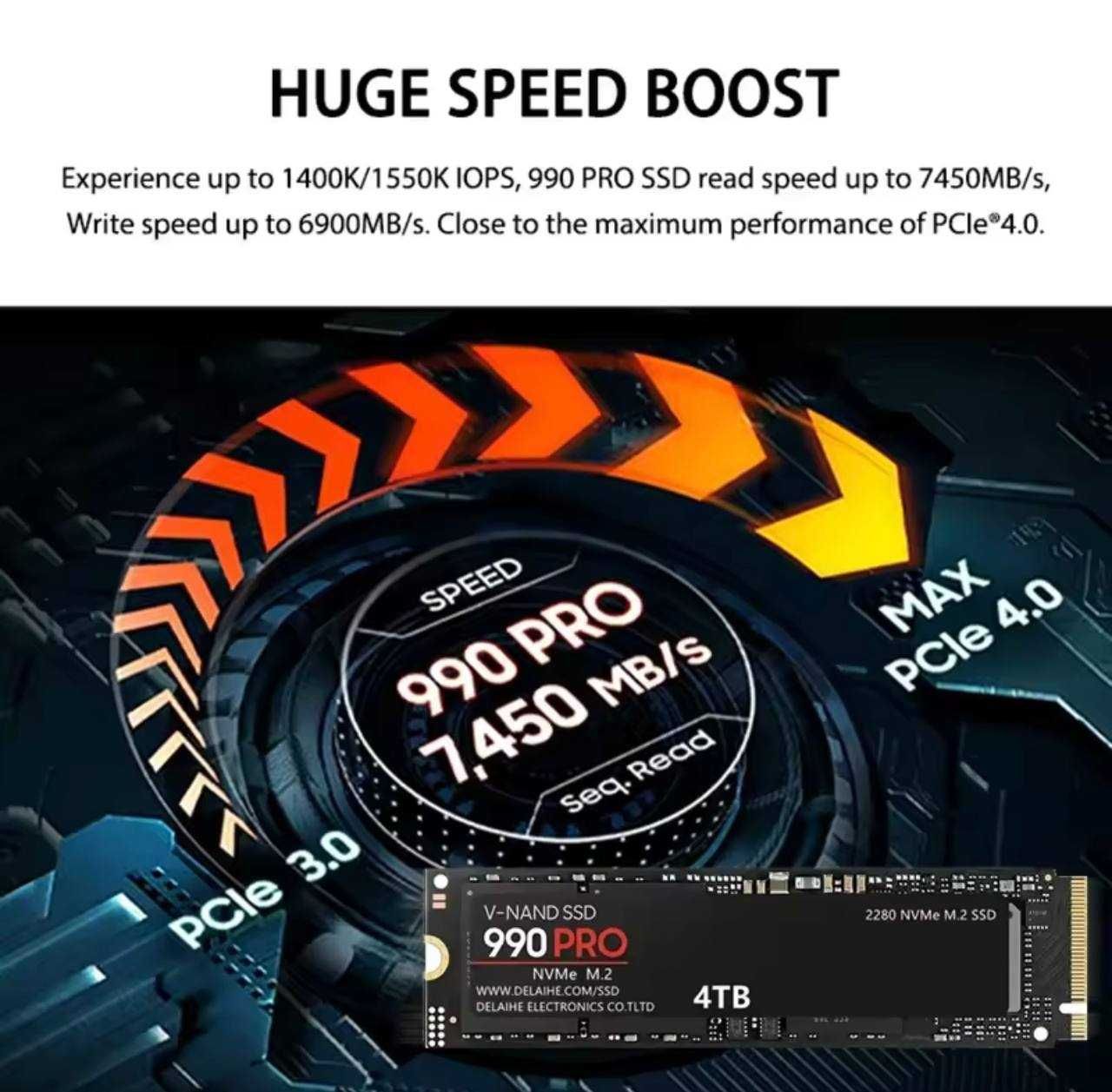 SSD-M2 NVMe PCIe 4.0 1ТБ 2ТБ 3ТБ 4ТБ Топ!