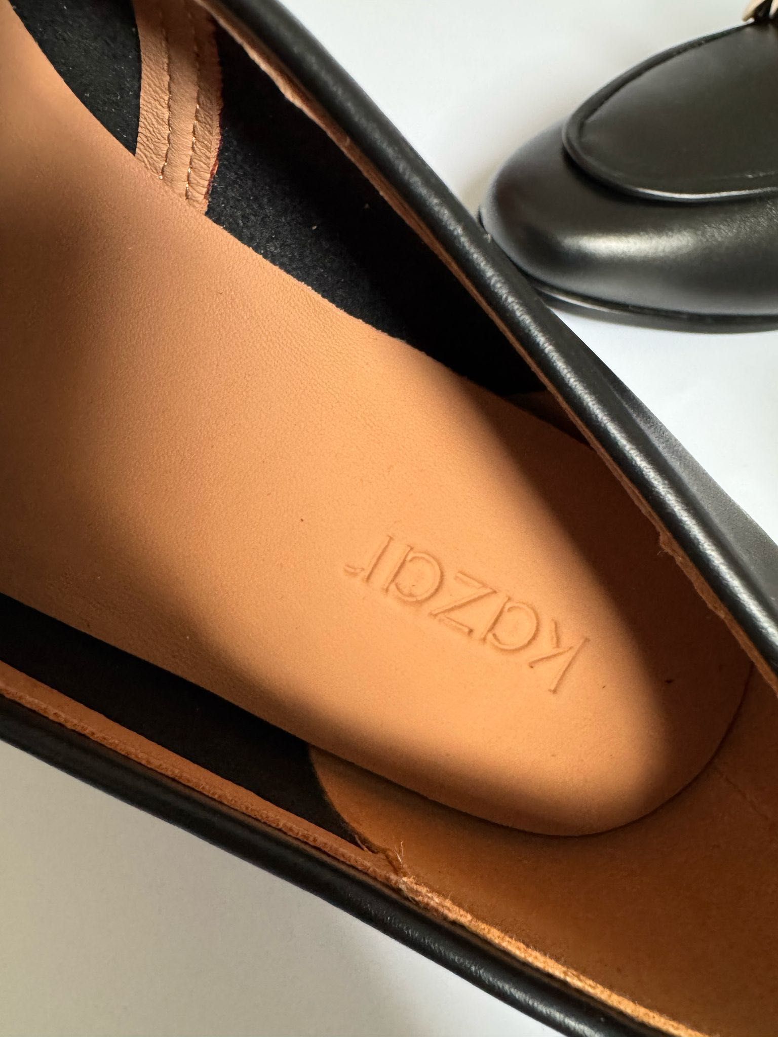 Nowe espadryle półbuty damskie KAZAR HONORINE-05 czarne 38