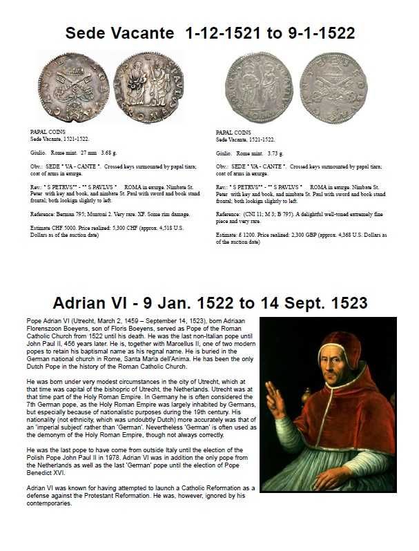 Papas - - - Moedas dos Papas - até 1605 - - - - - Livro de Moedas