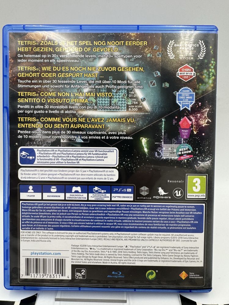 Tetris Effect VR Ps4 Gwarancja