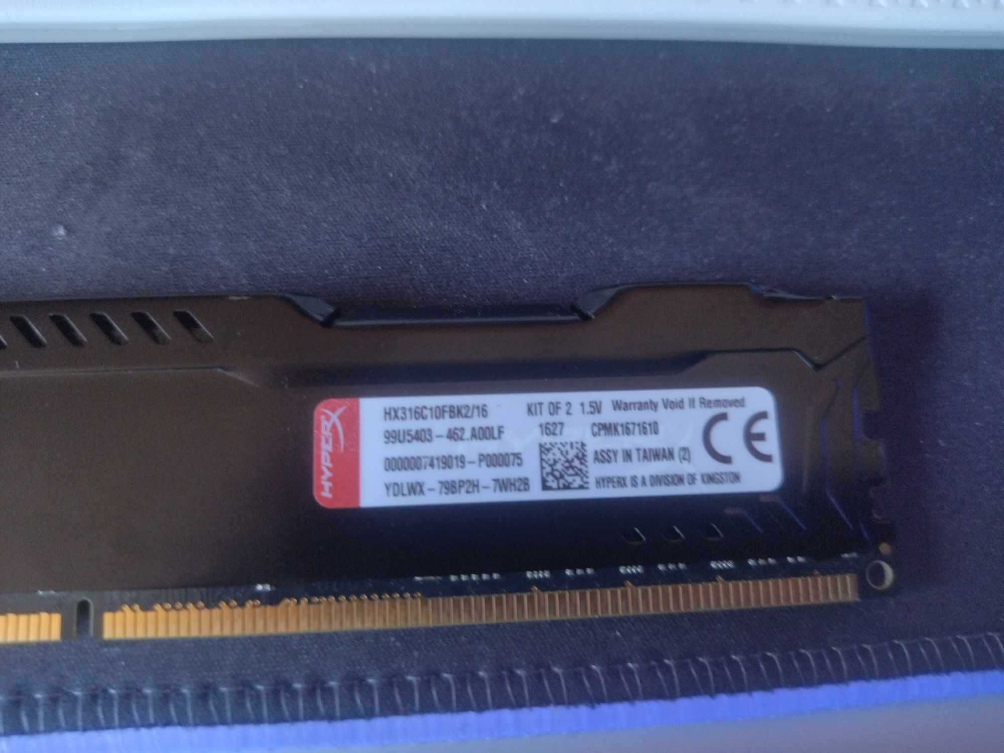 HyperX Fury Black DDR3 - 8GB 1600MHz