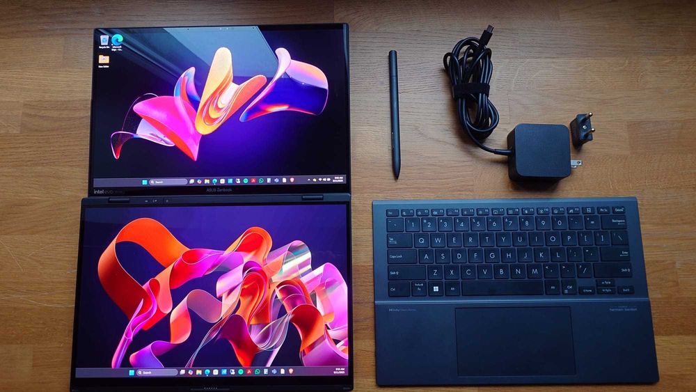 ASUS Zenbook Duo 14" OLED 2.8K 120Hz, GWARANCJA, 32 GB, Intel Ultra 7