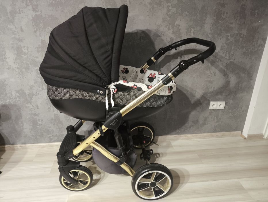 Wózek Baby Merc Faster 3 czarno złoty