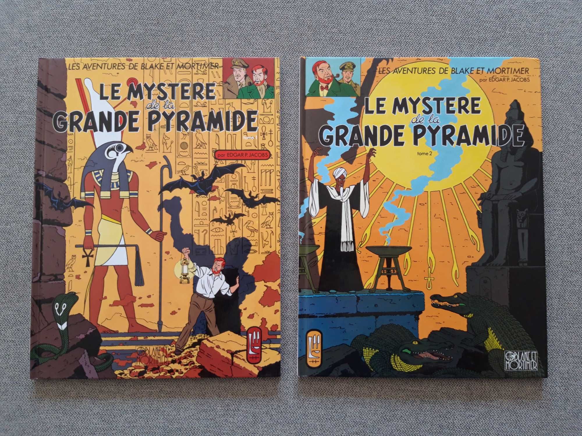 Conjunto BD Blake e Mortimer "Le Mystere de la grande pyramide"