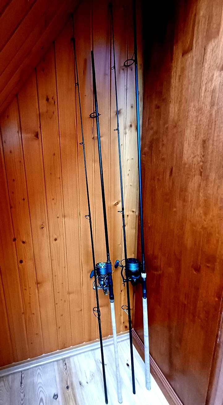 Wędki Karpiowe, cały zestaw, sprzęt dobrej jakości m.in. Shimano, Fox
