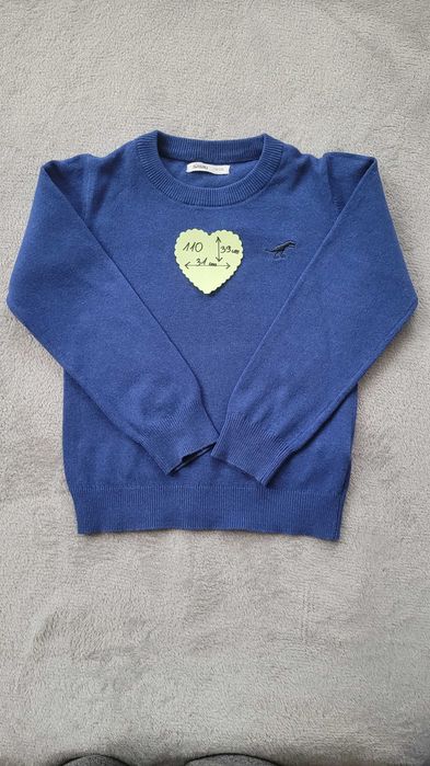 Elegancki sweterek, komplet ubranek dla chłopca 92/98 body, koszula