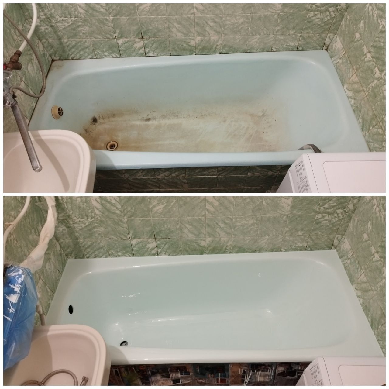 Реставрація ванни наливним акрилом