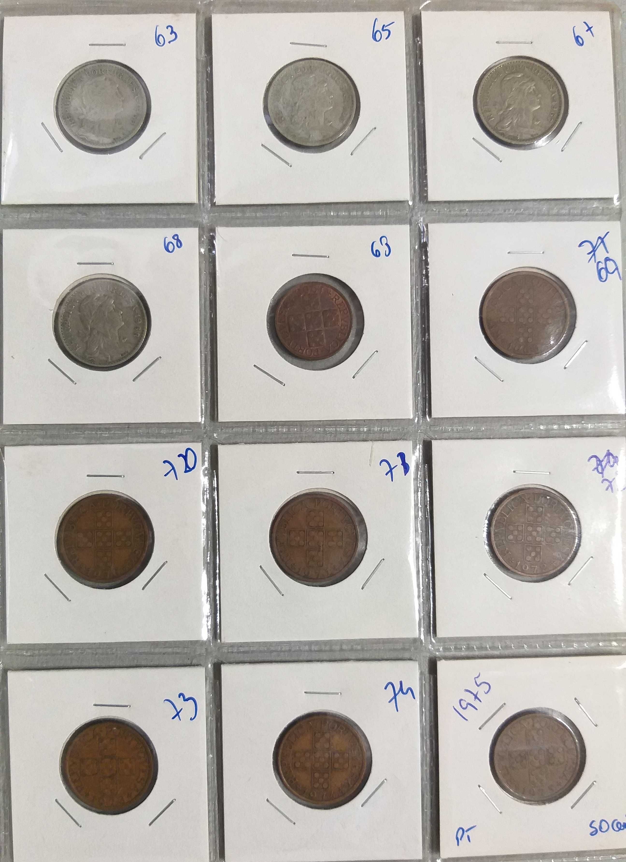 Lote de 48 moedas Republica portuguesa + Estrangeiras Todas Diferentes