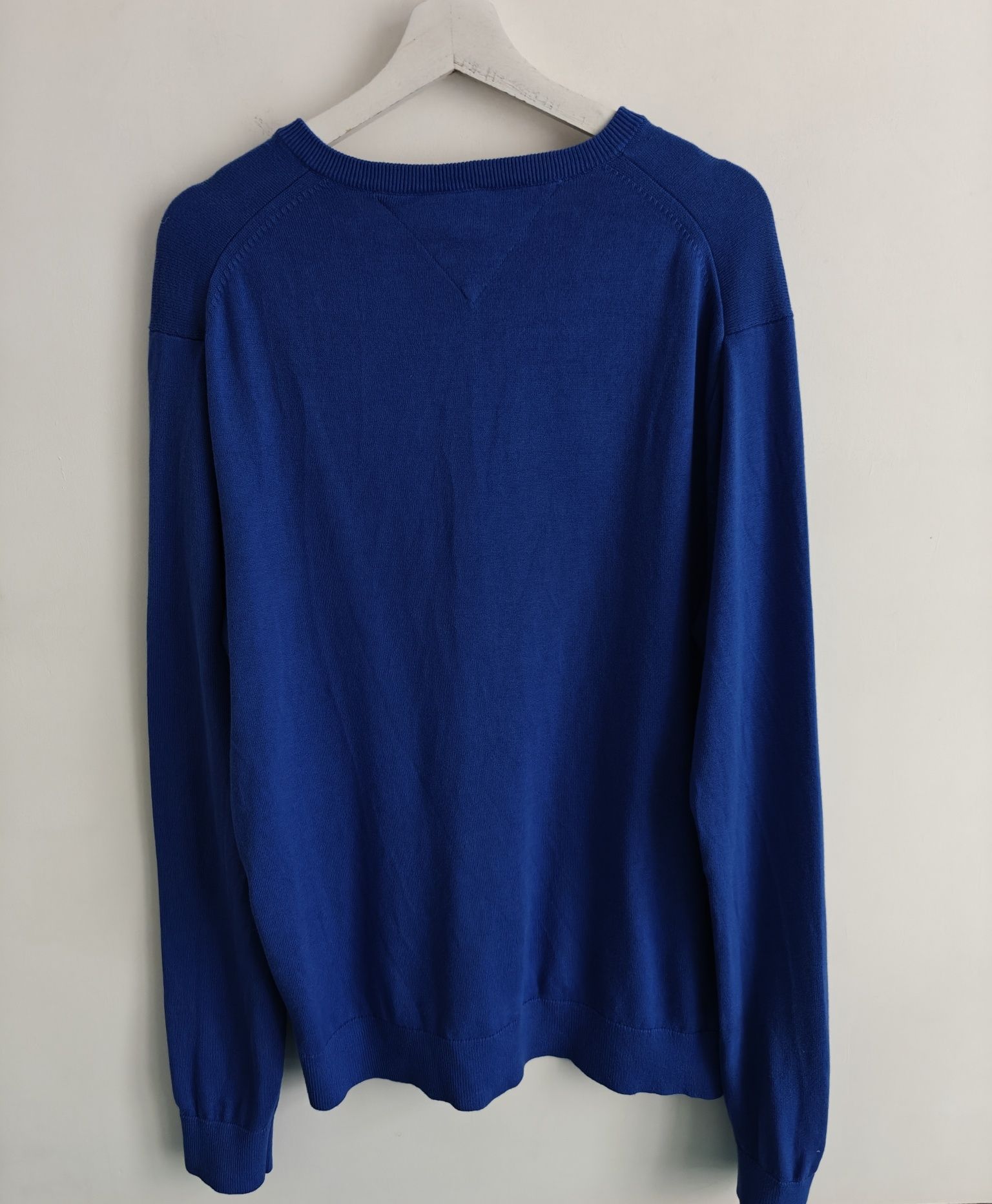 Tommy Hilfiger sweter w serek męski bawełniany XXL