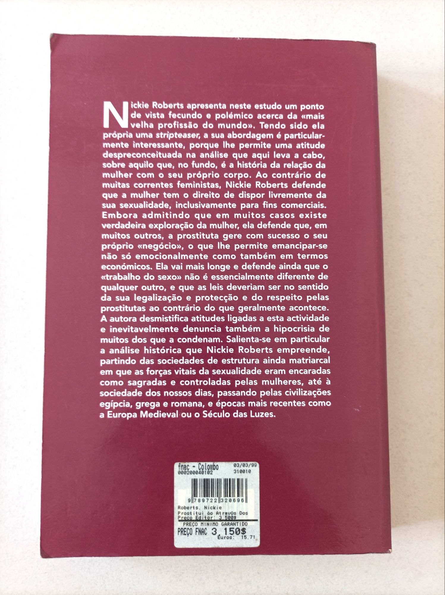 Livro: A Prostituição Através dos Tempos na Sociedade Ocidental