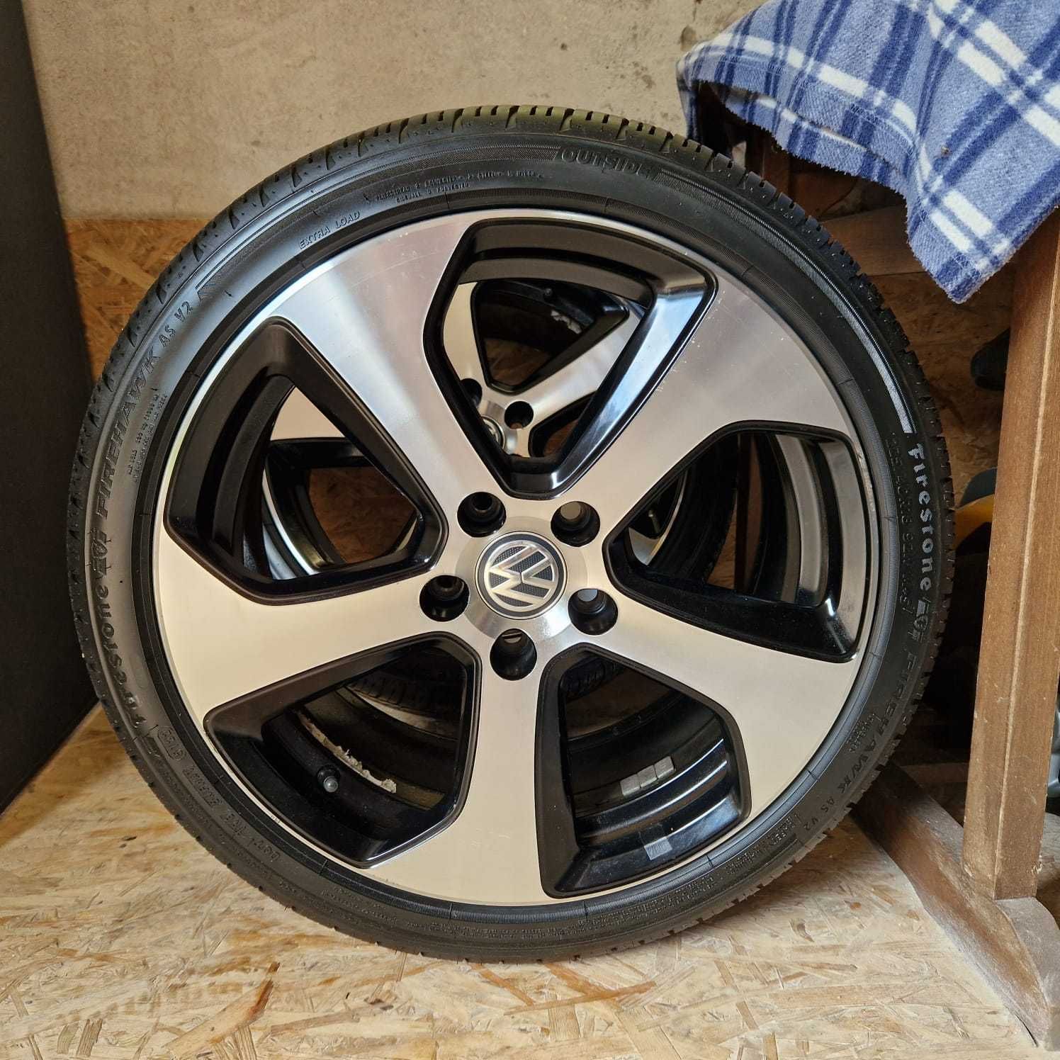 felgi oryginalne VW Serron + opony Firestone Firehawk ASV2 R18