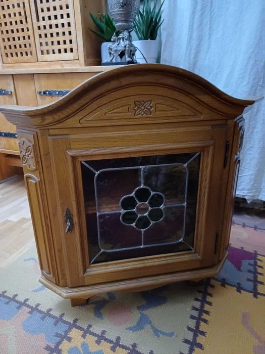 Szafka narożna drewniana