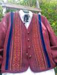 Sweter kardigan Vintage wełna 100%