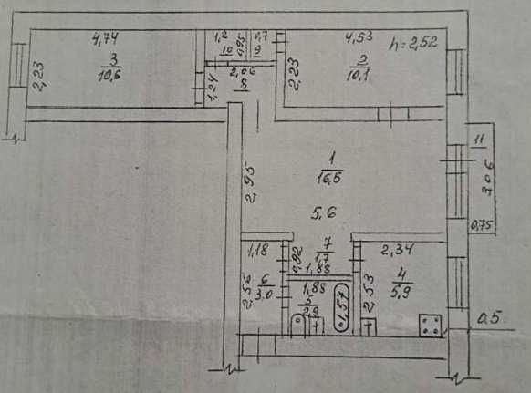 Продам 3 кімнатну квартиру на вул Воробйова