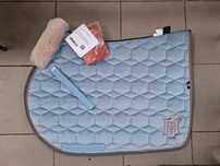 Nowy czaprak skokowy  welurowy Mattes water blue