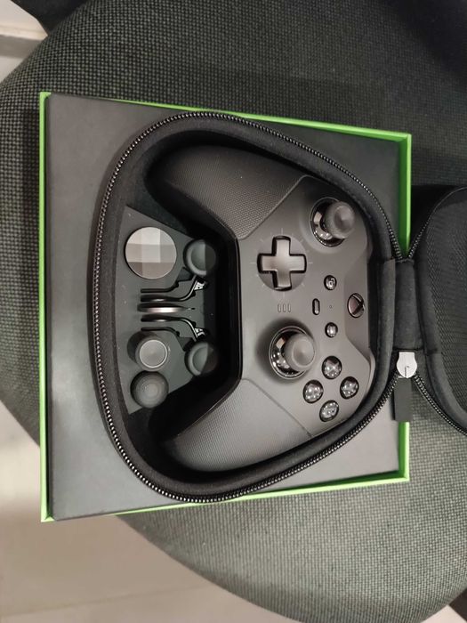 Controle XBOX Elite series 2  preto com todos os acessórios