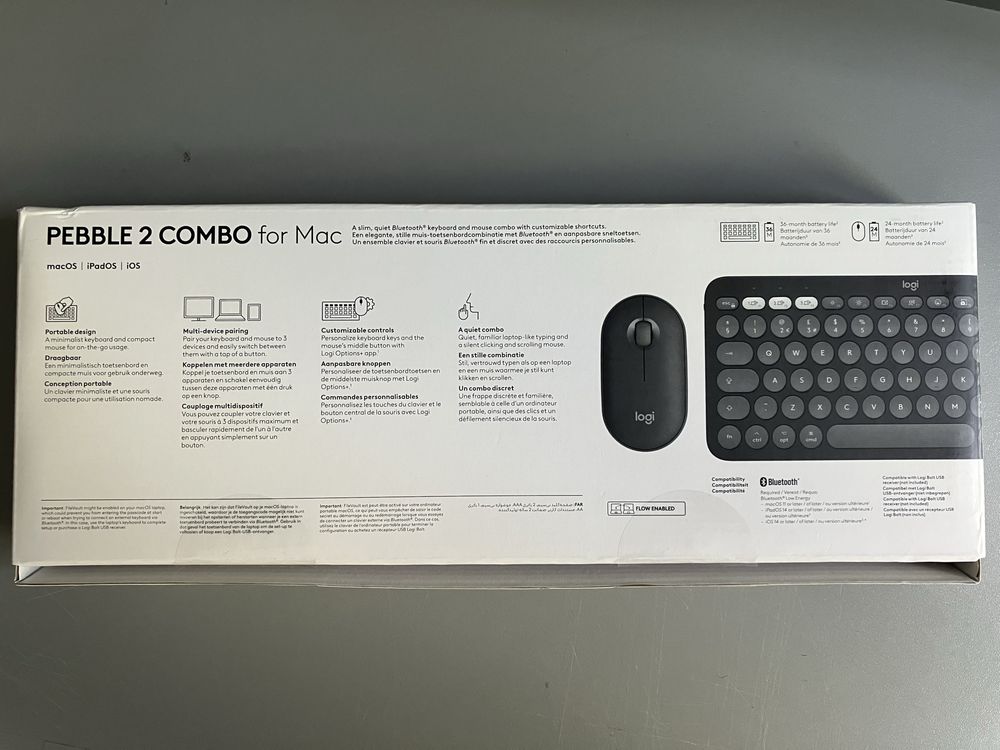 Logitech Pebble 2 Combo for Mac – klawiatura + mysz, stan idealny
