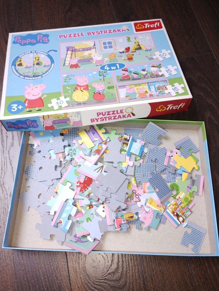 Puzzle bystrzaka 4w1 Świnka Peppa (Trefl)