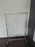 Stojak Na Ubrania 100 cm x 1,5 m Garderoba Chrom