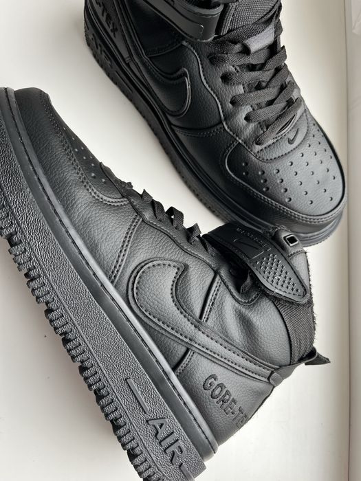 Чоловічі зимові кросівки Nike Force 1 (Gore-Tex) Black 41р (Хутро)